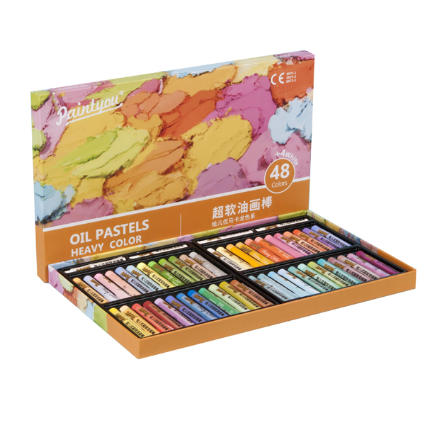  Paintyou Morandi Color Oil Pastels 24 to 48 Assorted Artist Super Soft Heavy Color Oil Painting Stick Suitable for Artists Beginners Students Kids Art Painting Drawing 
