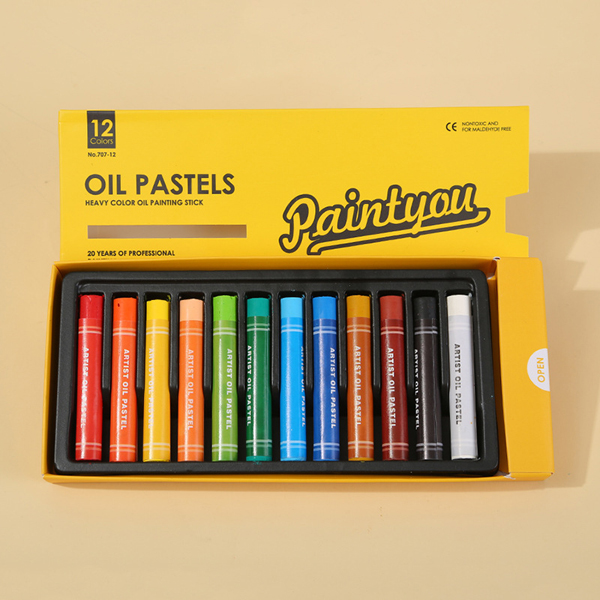 Paintyou Hot Selling Heavy Color Oil Painting Stick Bright Yellow Color Box Oil Pastels Color Set Best Gifts for Kids  