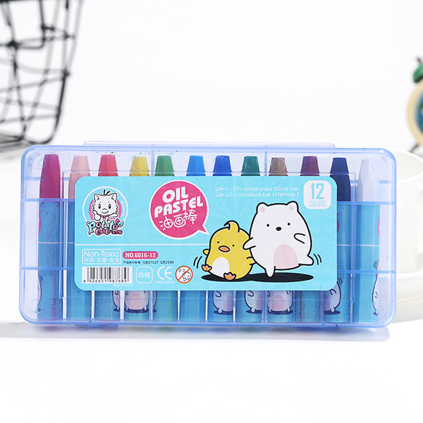 Potato Cat 48 Vibrant Colors Oil Pastels for Kids Children by PP Box  