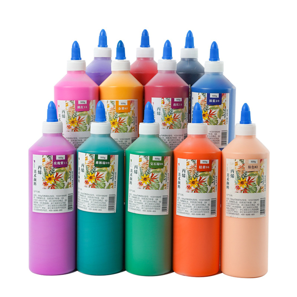 Factory direct sales 500ml large bottles of acrylic pigment special acrylic powder pigment wholesale 