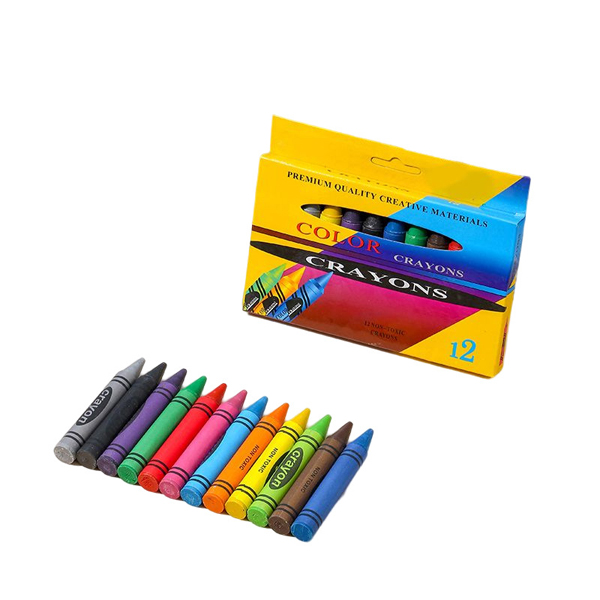 Color Box Set 6pcs 12 pcs Kids Drawing Crayons 3000 Sets Custom your Brand Crayones  