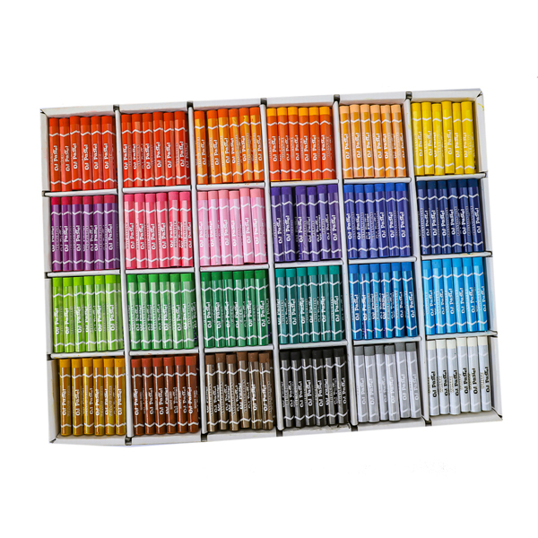 Paintyou Oil Pastels Classpack 24 Brilliant Bright Colors School Supplies 432Count Classroom Pack Oil Pastel Colours 0.8*6cm  