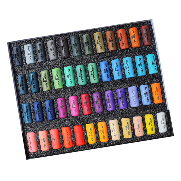 Custom Premium Artist Soft Pastel Set Colored Square Chalk Pastels 48 Count Non Toxic Pastel Art Supplies Pastel Chalk Set  