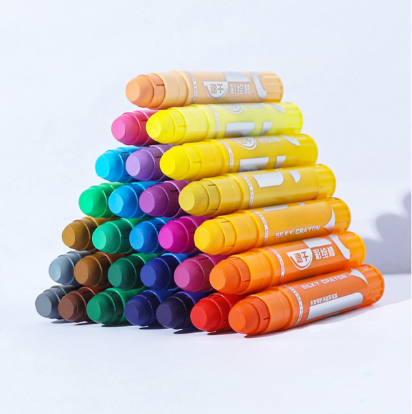5g Mini Tempera Paint Stick Colorful Twistable Silky Crayons Quick Dry Gouache Stick Wahsbale Kids Bath Crayons  